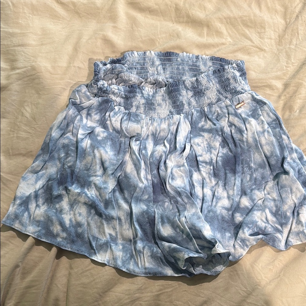 Blue Tie-Dye Shorts